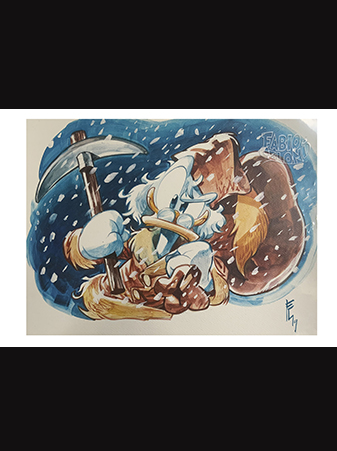 Paperone klondike nella neve